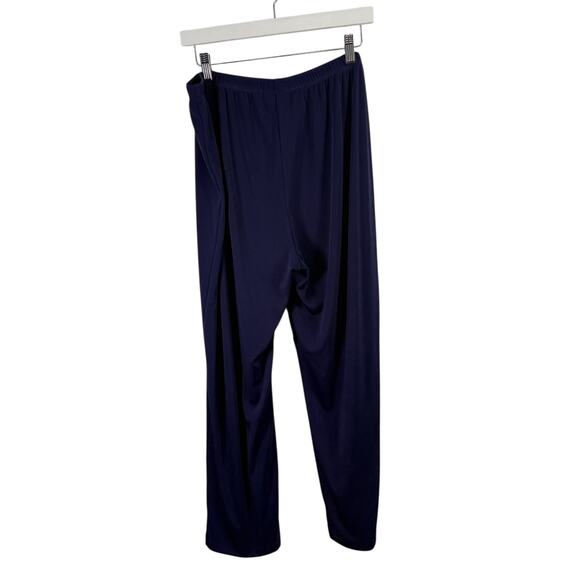 Chicos Easywear Purple Pull On Slinky Pants Travel Work Womens 3 Short US XL - Picture 5 of 5